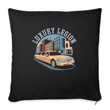 Chauffeur Team - Sofa pillowcase 17,3'' x 17,3'' (45 x 45 cm) - black - Front
