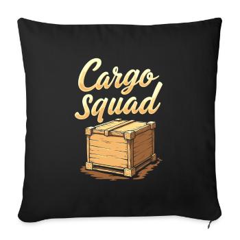 Dock Worker Cadre - Sofa pillowcase 17,3'' x 17,3'' (45 x 45 cm) - black - Front