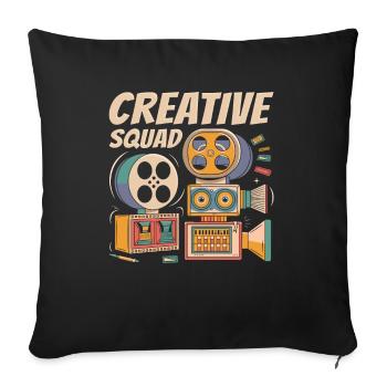 Art Director Kader - Sofakissenbezug 45 x 45 cm - Schwarz - Vorne