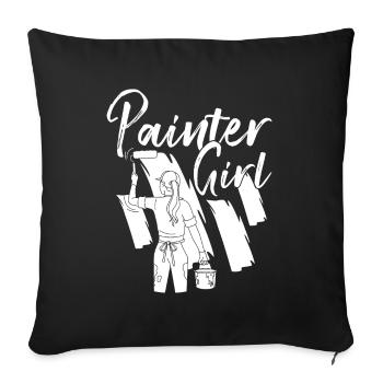 House Painter Decorator Designs - Funny Gifts for - Sofa pillowcase 17,3'' x 17,3'' (45 x 45 cm) - black - Front