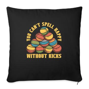 Hacky Sack - Sofakissenbezug 45 x 45 cm - Schwarz - Vorne