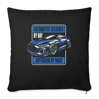 Automotive Designers - Sofa pillowcase 17,3'' x 17,3'' (45 x 45 cm) - black - Front
