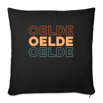 German city of Oelde, North Rhine-Westphalia - Sofa pillowcase 17,3'' x 17,3'' (45 x 45 cm) - black - Front