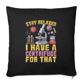 Biochimiste - Housse de coussin décorative 45 x 45 cm - noir - Devant