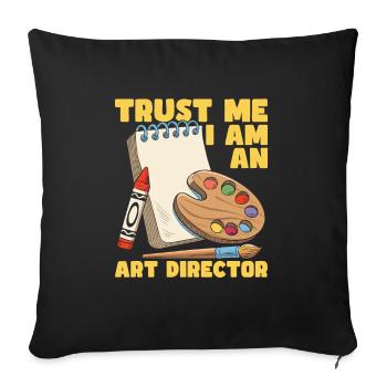 Art Director - Sofakissenbezug 45 x 45 cm - Schwarz - Vorne