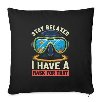 Commercial diver - Sofa pillowcase 17,3'' x 17,3'' (45 x 45 cm) - black - Front