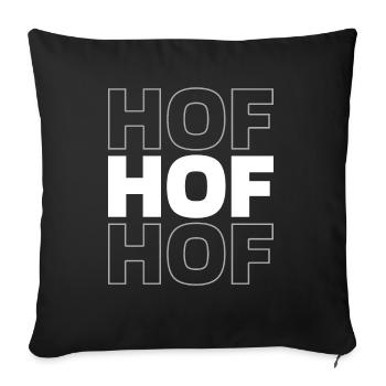 German City of Hof Bavaria - Sofa pillowcase 17,3'' x 17,3'' (45 x 45 cm) - black - Front