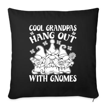 Costume de Gnome Hommes Mâpas Traîner Avec Gnome - Housse de coussin décorative 45 x 45 cm - noir - Devant