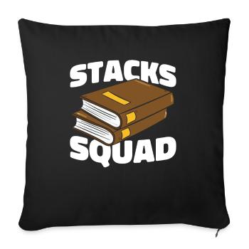 Cadre des bibliothécaires - Housse de coussin décorative 45 x 45 cm - noir - Devant