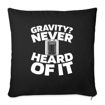 Elevator Elevator - Sofa pillowcase 17,3'' x 17,3'' (45 x 45 cm) - black - Front