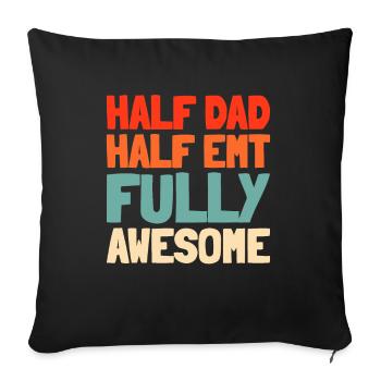 Ambulance Service Paramedic Paramedic - Sofa pillowcase 17,3'' x 17,3'' (45 x 45 cm) - black - Front