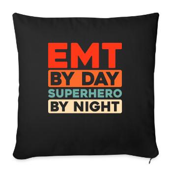 Ambulance Service Paramedic Paramedic - Sofa pillowcase 17,3'' x 17,3'' (45 x 45 cm) - black - Front