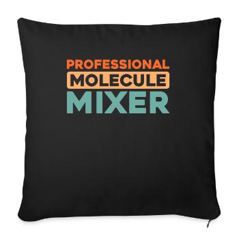 Biochimiste - Housse de coussin décorative 45 x 45 cm - noir - Devant