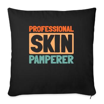 Beauty therapist - Sofa pillowcase 17,3'' x 17,3'' (45 x 45 cm) - black - Front