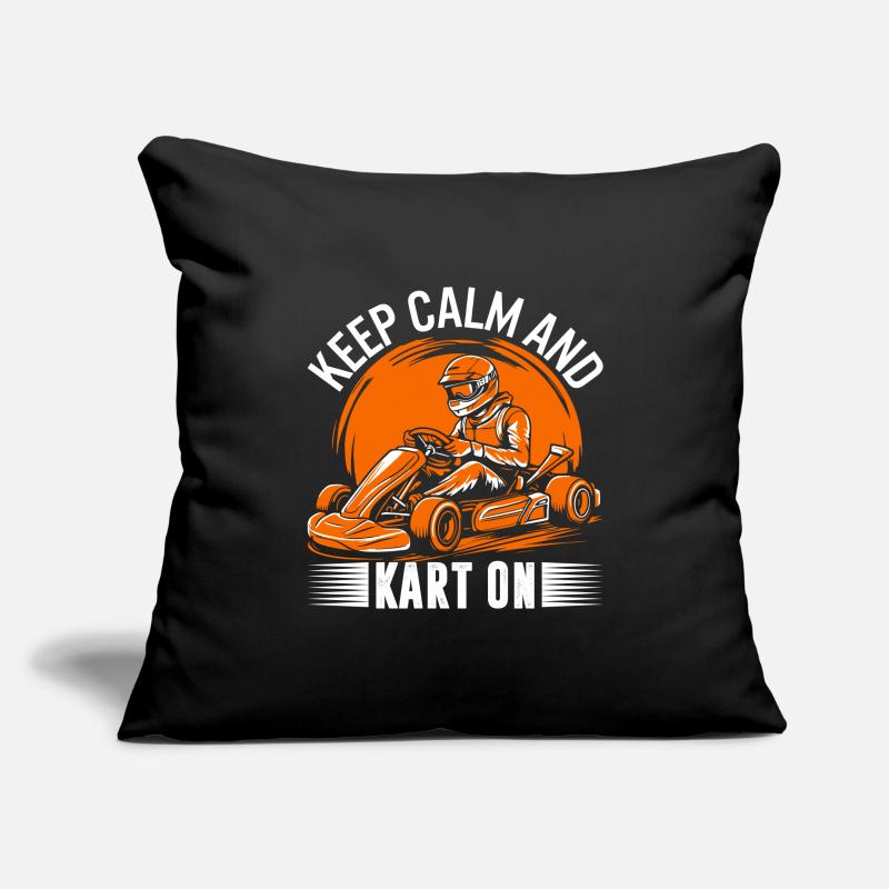 Keep calm and kart on! Sofa pillowcase 17,3'' x 17,3'' (45 x 45 cm)