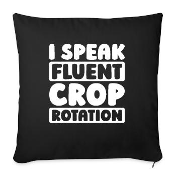Farmer Farmer - Sofa pillowcase 17,3'' x 17,3'' (45 x 45 cm) - black - Front