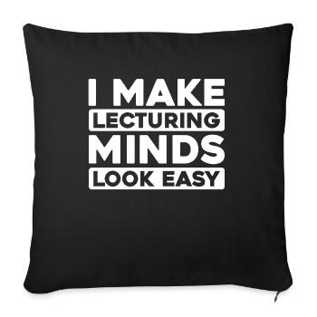 Professor - Sofa pillowcase 17,3'' x 17,3'' (45 x 45 cm) - black - Front