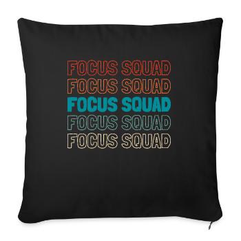 Escouade de chauffeurs - Housse de coussin décorative 45 x 45 cm - noir - Devant