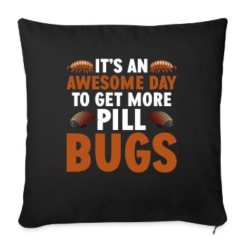 Propriétaire de punaises Collectionneur d’insectes Entomologiste Rolli - Housse de coussin décorative 45 x 45 cm - noir - Devant