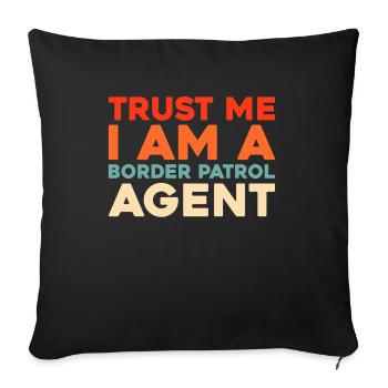 Border Patrol - Sofa pillowcase 17,3'' x 17,3'' (45 x 45 cm) - black - Front