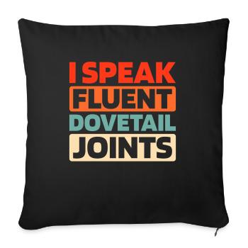 Carpenter Carpenter - Sofa pillowcase 17,3'' x 17,3'' (45 x 45 cm) - black - Front