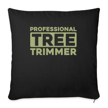 Tree trimmers - Sofa pillowcase 17,3'' x 17,3'' (45 x 45 cm) - black - Front