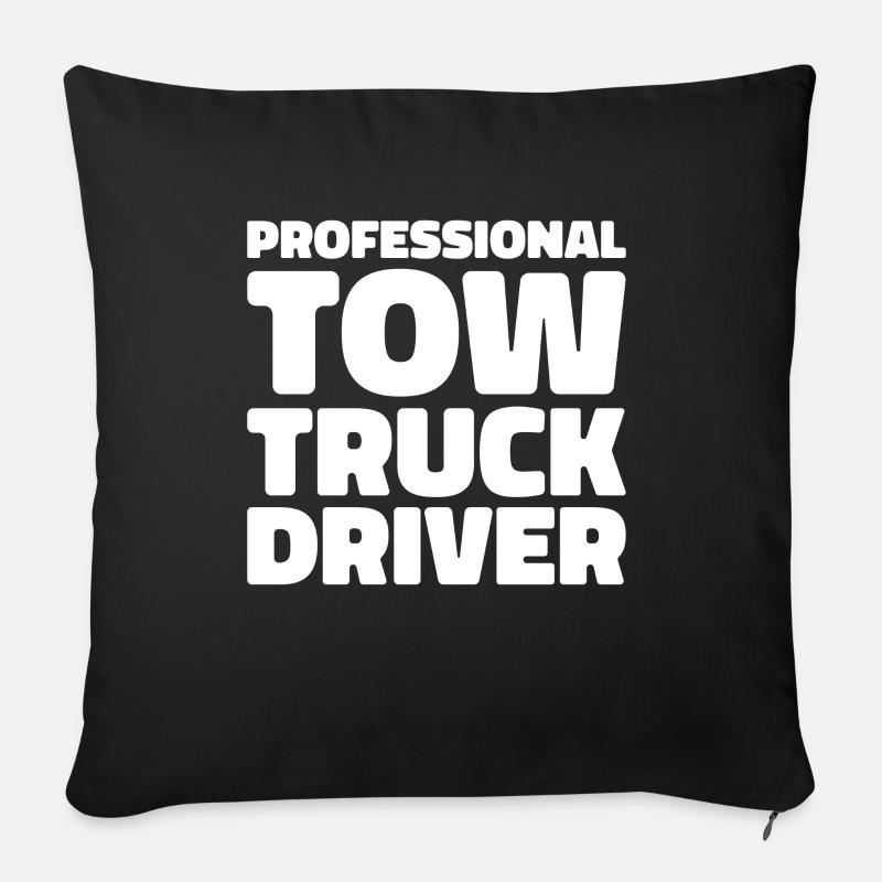 Abschleppdienst Abschlepper - Sofakissenbezug 45 x 45 cm - Schwarz