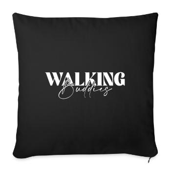 Walking Buddies Hiking Jogging Buddy - Sofa pillowcase 17,3'' x 17,3'' (45 x 45 cm) - black - Front