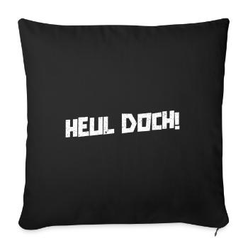 Sarcasm Saying Black Humor Funny Irony - Sofa pillowcase 17,3'' x 17,3'' (45 x 45 cm) - black - Front