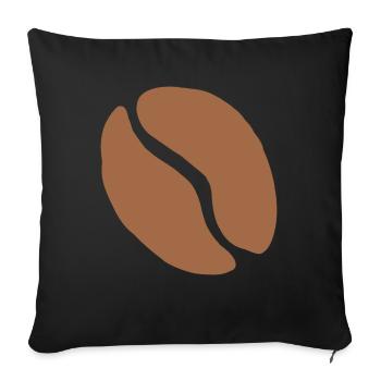 Coffee Bean Coffee Cup Caffeine Coffee Gift - Sofa pillowcase 17,3'' x 17,3'' (45 x 45 cm) - black - Front