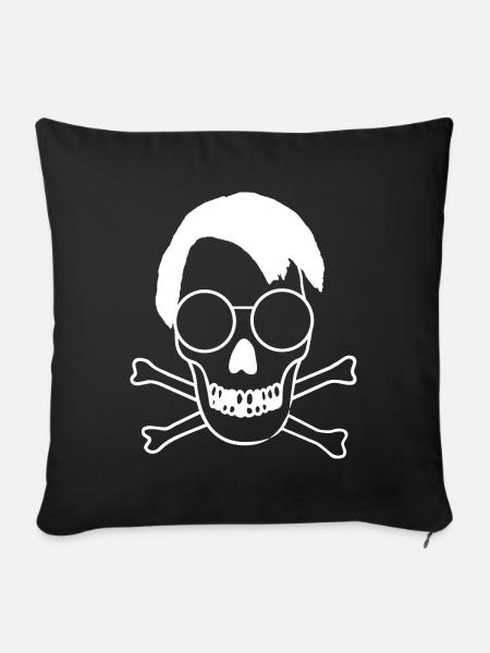 Lauter Skull / Schädel / Politik / Röntgenbild - Sofakissenbezug 45 x 45 cm - Schwarz