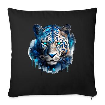 Jaguar - Sofakissenbezug 45 x 45 cm - Schwarz - Vorne