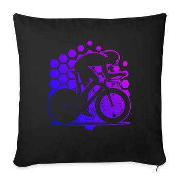 Vélo de route Hommes Vélo de route Vélo de route Vélo de route - Housse de coussin décorative 45 x 45 cm - noir - Devant