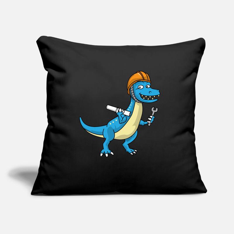 Dino Engineer Technician Tool Gift Sofa pillowcase 17,3'' x 17,3'' (45 x 45 cm)