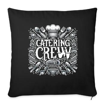 Catering Crew 9 - Sofakissenbezug 45 x 45 cm - Schwarz - Vorne