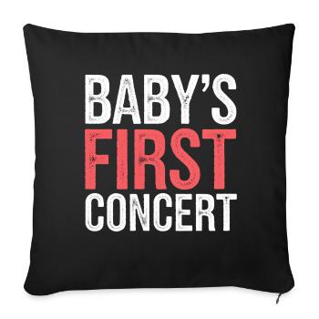 Baby's First Concert 17 - Sofakissenbezug 45 x 45 cm - Schwarz - Vorne