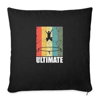 Trampolin Ultimate - Sofakissenbezug 45 x 45 cm - Schwarz - Vorne