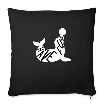 J’ai un phoque amusant - Housse de coussin décorative 45 x 45 cm - noir - Devant
