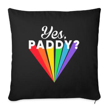 Gay Lesbian Rainbow T-Shirt Gift Idea - Sofa pillowcase 17,3'' x 17,3'' (45 x 45 cm) - black - Front