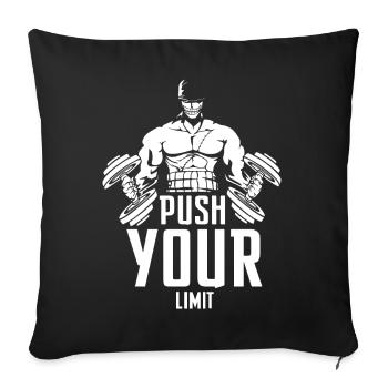 Bodybuilding - Sofakissenbezug 45 x 45 cm - Schwarz - Vorne