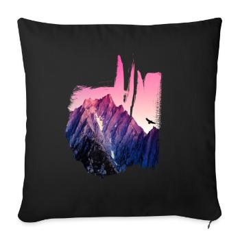 MN JEANS LONDON Mountain - Housse de coussin décorative 45 x 45 cm - noir - Devant