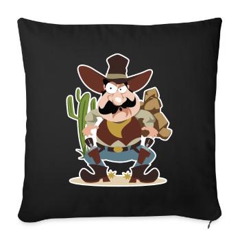 Garrett West - Sofa pillowcase 17,3'' x 17,3'' (45 x 45 cm) - black - Front