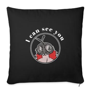 I Can See You - Sofakissenbezug 45 x 45 cm - Schwarz - Vorne
