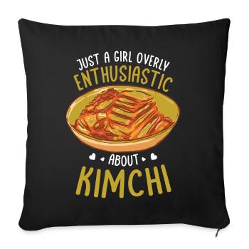 Kimchi - Sofakissenbezug 45 x 45 cm - Schwarz - Vorne