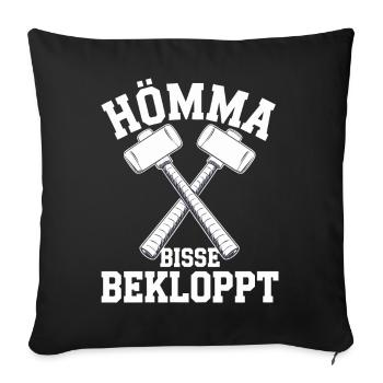 Rhénanie-du-Nord-Westphalie Rhénanie-du-Nord-Westphalie Rhénanie-du-Nord-Westphalie Allemagne Ruhrpott - Housse de coussin décorative 45 x 45 cm - noir - Devant