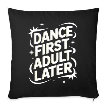 Dansant Danseurs Dansant - Housse de coussin décorative 45 x 45 cm - noir - Devant