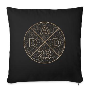 Dad 23 - Sofakissenbezug 45 x 45 cm - Schwarz - Vorne