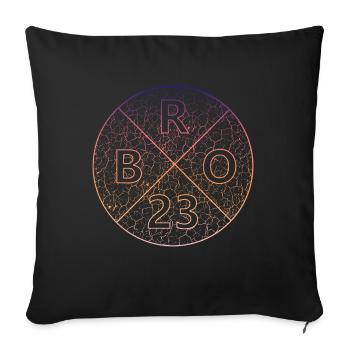 Bro 23 brother 23 - Sofakissenbezug 45 x 45 cm - Schwarz - Vorne