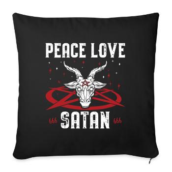 Satan - Sofa pillowcase 17,3'' x 17,3'' (45 x 45 cm) - black - Front