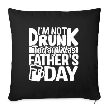 Daddy Humor Gift for Father's Day - Sofa pillowcase 17,3'' x 17,3'' (45 x 45 cm) - black - Front